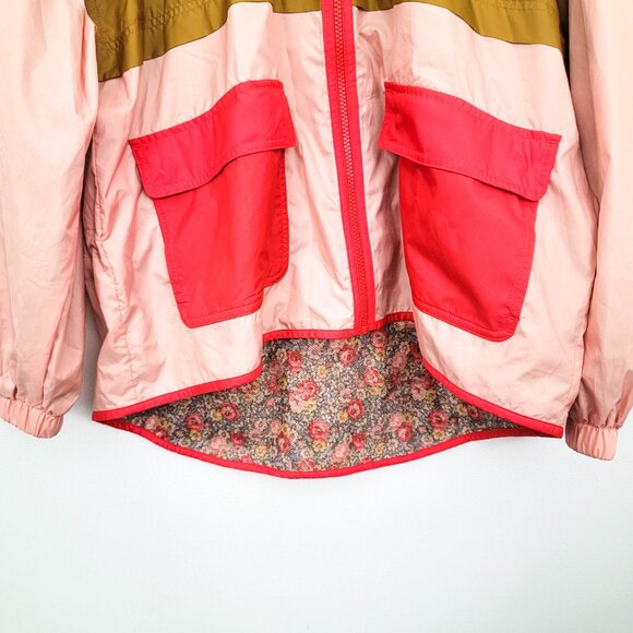 The Great. Eddie Bauer Colorblock Hooded Lightweight Jacket Small - Picture 4 of 8